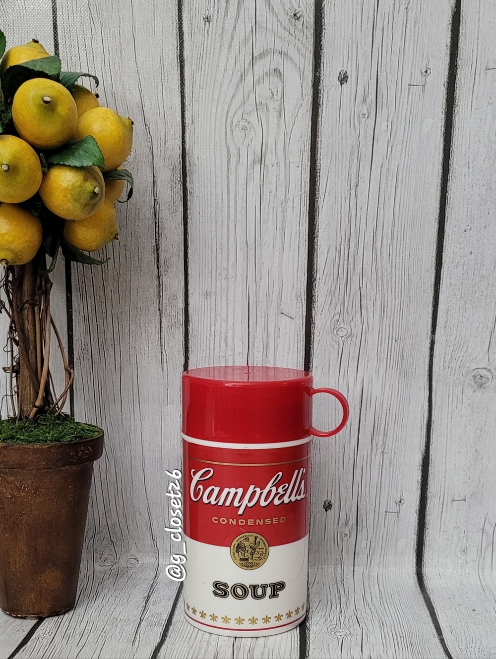 Vintage Campbell’s Soup Can-tainer Thermos Mug